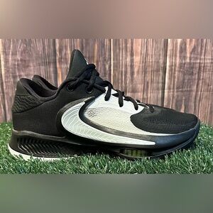 Nike Zoom Freak Black White Athletic Basketball Shoes - Size 6.5 Men - 8 Women